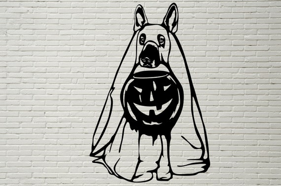 Download German Shepherd Svg Halloween Dog Svg Cute Ghost Svg Funny Etsy