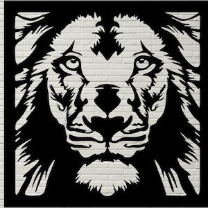Lion svg, Afrika stencil Dxf, Safari Animal cut bestand, svg voor cricut, Silhouette Design, dxf bestanden voor cnc, Laser Cutting, Vector muur decor
