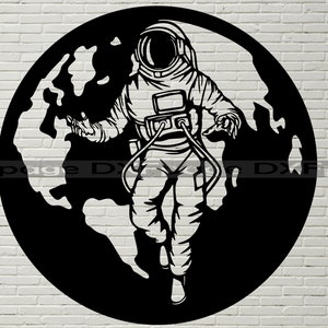 Astronaut SVG, Space Silhouettes dxf, SVG for Cricut, Cosmonaut clipart Cut file, vinyl shirt design, spaceman dxf file for laser cnc plasma