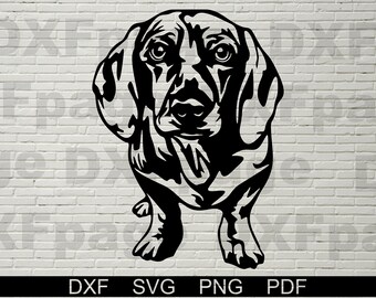Dachshund SVG, Silhouette dxf, Dog SVG files for Cricut, Dachshund clipart, png Cut file, vector,  Dachshund vinyl shirt design