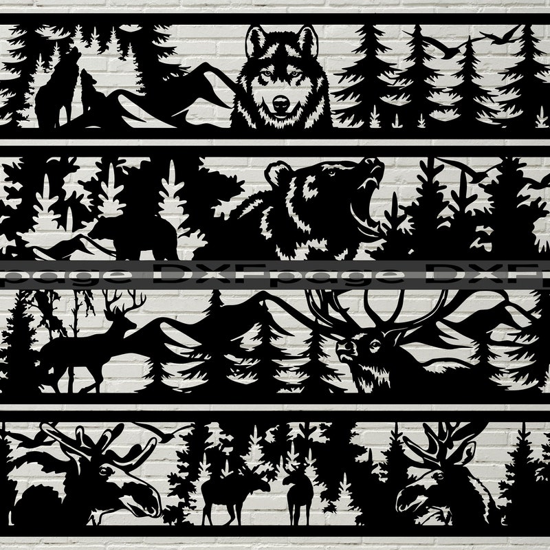 Forest Panels Dxf - Etsy