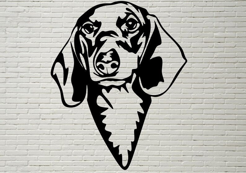 Download Dachshund SVG Silhouettes dxf Dog SVG Files for Cricut | Etsy