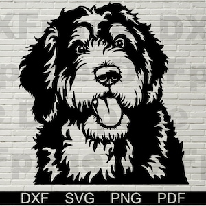 Bernedoodle SVG, Silhouette dxf, Dog SVG files for Cricut, Bernedoodle clipart, png Cut file, vector,  Bernedoodle vinyl shirt design
