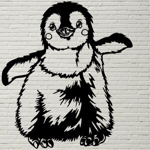 Pinguin Baby Svg geschnitten Datei, Silhouetten Dxf-Datei, Svg-Datei für Cricut, Pinguin Clipart, Vinyl-Shirt-Datei Pinguin Png, Papercut-Vorlage