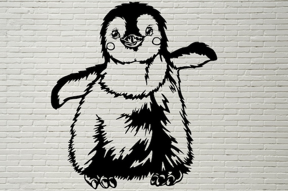 Download Penguin Baby Svg Cut File Silhouettes dxf file svg file ...