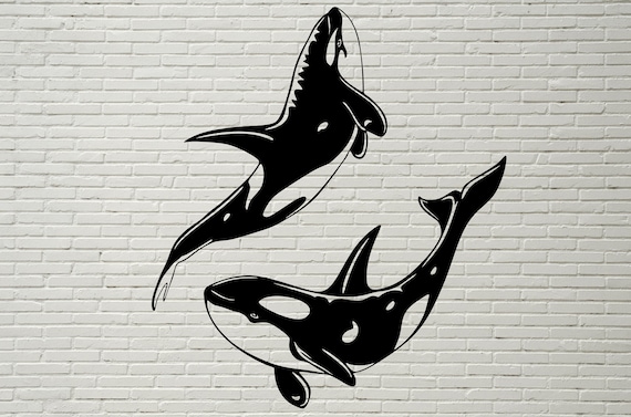 Download Killer Whale Svg Dxf Orca Cut File For Laser Dxf For Plasma Etsy