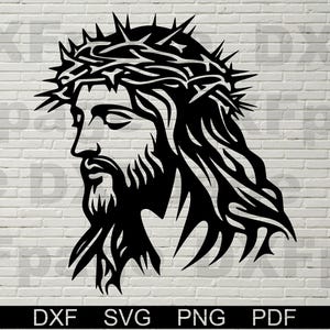 Jesus SVG-Schnittdatei, DXF-Datei für Laser, Laser, Cricut, Clipart, Weihnachten, Ostern, Religiös, Christlich, Waymaker
