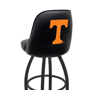 Tennessee Volunteers Bucket Stool | Upholstered Swivel Bar Stool with Back