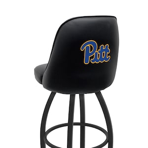 Pittsburgh Panthers Bucket Stool | Upholstered Swivel Bar Stool with Back