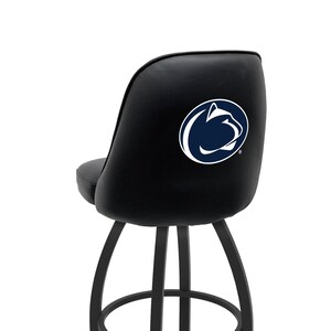 Penn State Nittany Lions Bucket Stool | Upholstered Swivel Bar Stool with Back