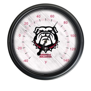 University of Georgia (Bulldog) LED Wall Thermometer | UGA Bulldogs Outdoor Thermometer