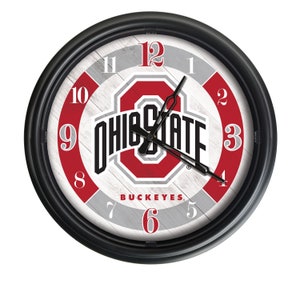 Ohio State University LED Wall Clock | OSU Buckeyes Outdoor Clock