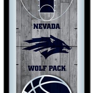 University of Nevada Basketball Wall Mirror | UN Wolf Pack