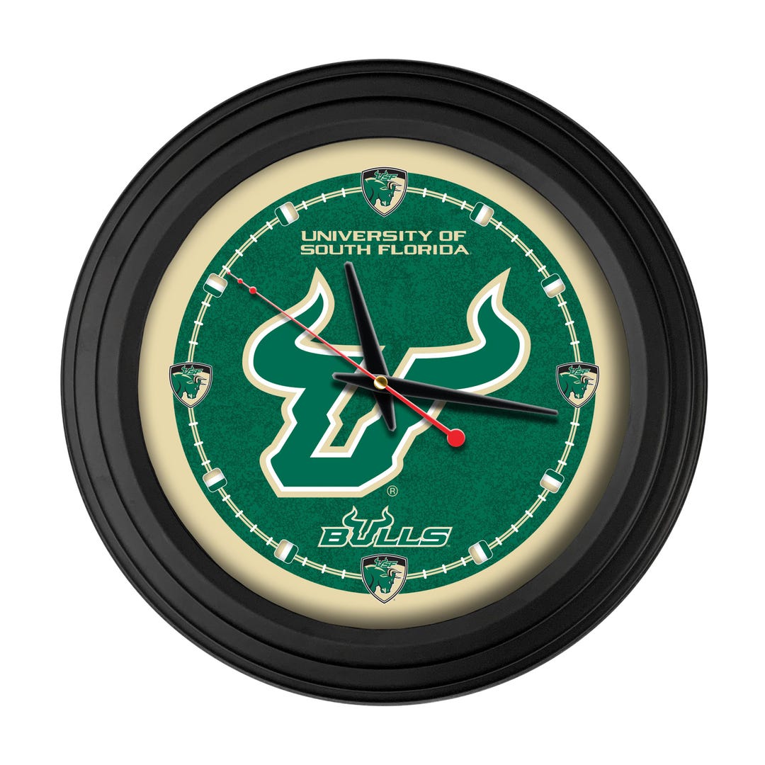 Usf Clock South Florida 15” Wall Clock | USF Bulls Logo Wall Decor - Etsy