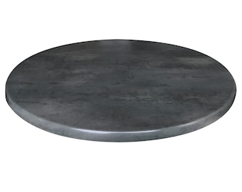 Black Steele Outdoor Table Top | All-Season Heavy Duty Patio Round Table Top | Restaurant Grade indoor/outdoor Table Top