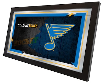 St Louis Blues Hockey Collector Mirror | NHL Wall Decor