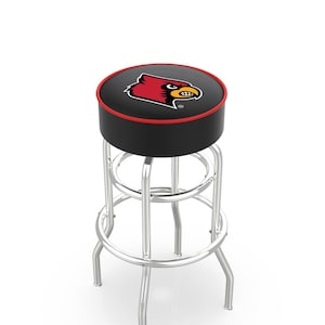 University of Louisville Cardinals Bar Stool | Double Ring Retro Counter Stool