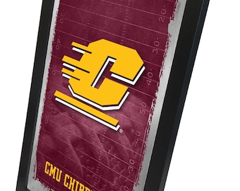 Central Michigan University Football Mirror | Chippewas Sports Decor