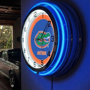 University of Florida Gators 19 Inch Neon Clock | College Alumni Bar Gift