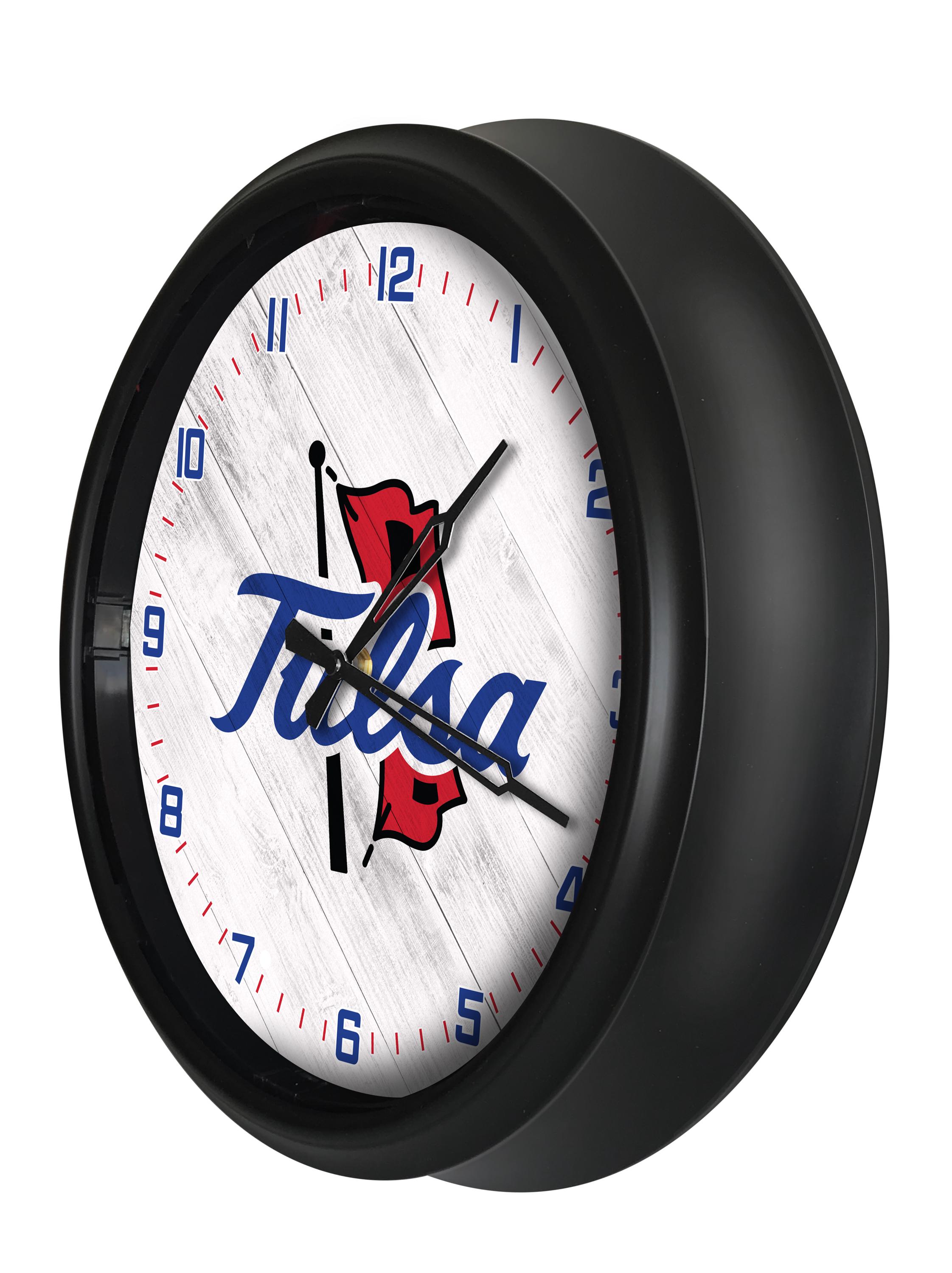 Tulsa Golden Hurricane LED Wall Clock | Indoor/outdoor Illuminated Logo ...
