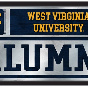 West Virginia University Alumni Wall Mirror | WVU Mountaineers