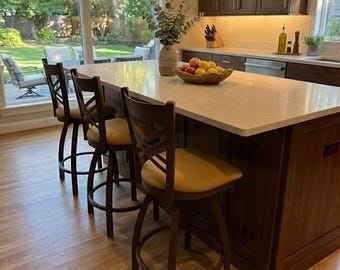 820 Catalina Swivel 30" Bar Stool | Bronze Finish Steel Frame