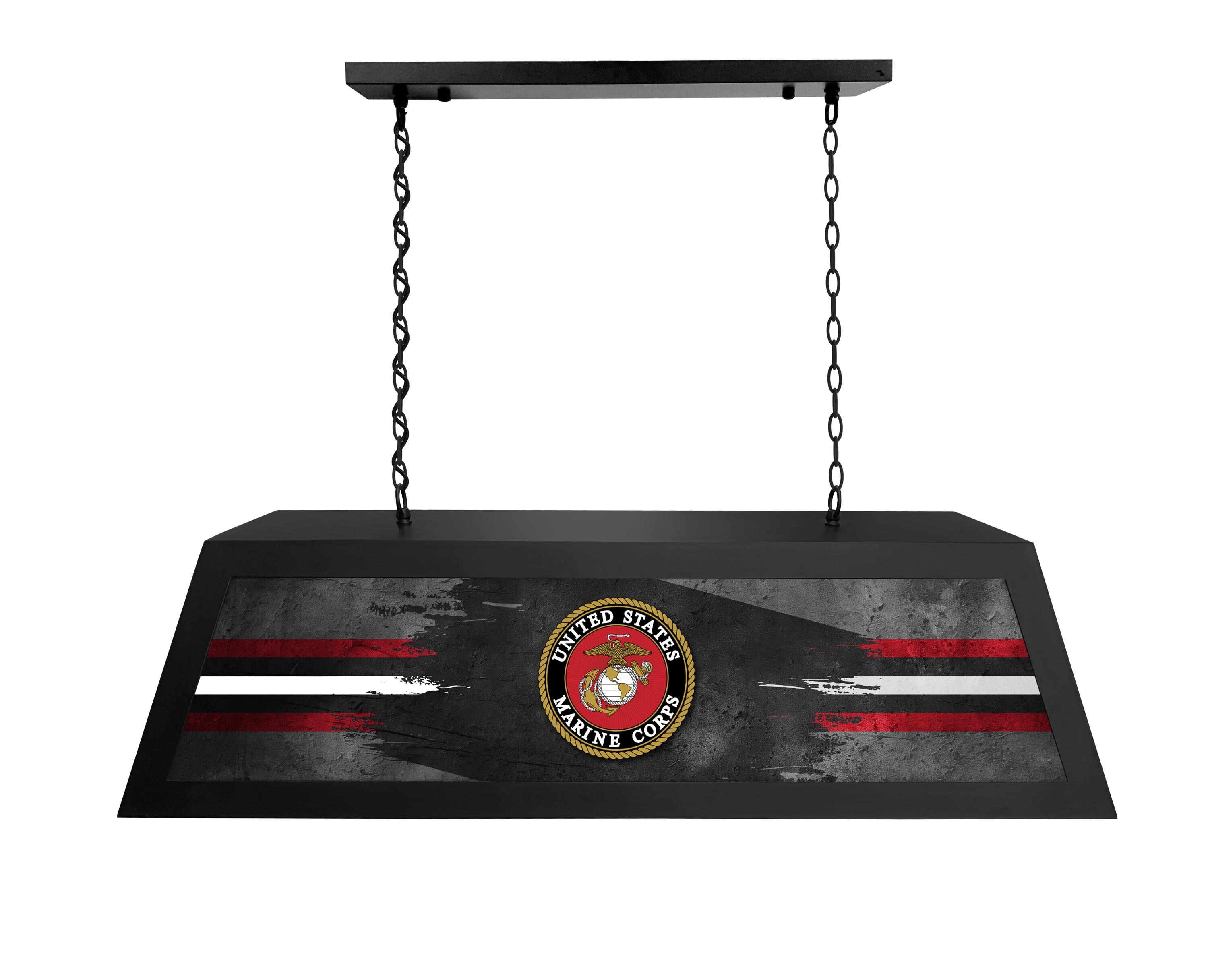 USMC デスクライト 岩国 United States Marines Backlit Long Box Light | Metal Framed