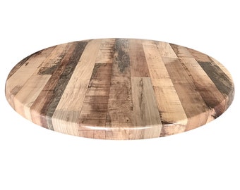 Rustic Maple Finish Outdoor Table Top | All-Season Heavy Duty Patio Round Table Top | Restaurant Grade indoor/outdoor Table Top