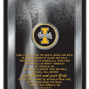University of Idaho Fight Song Wall Mirror| Idaho Vandals