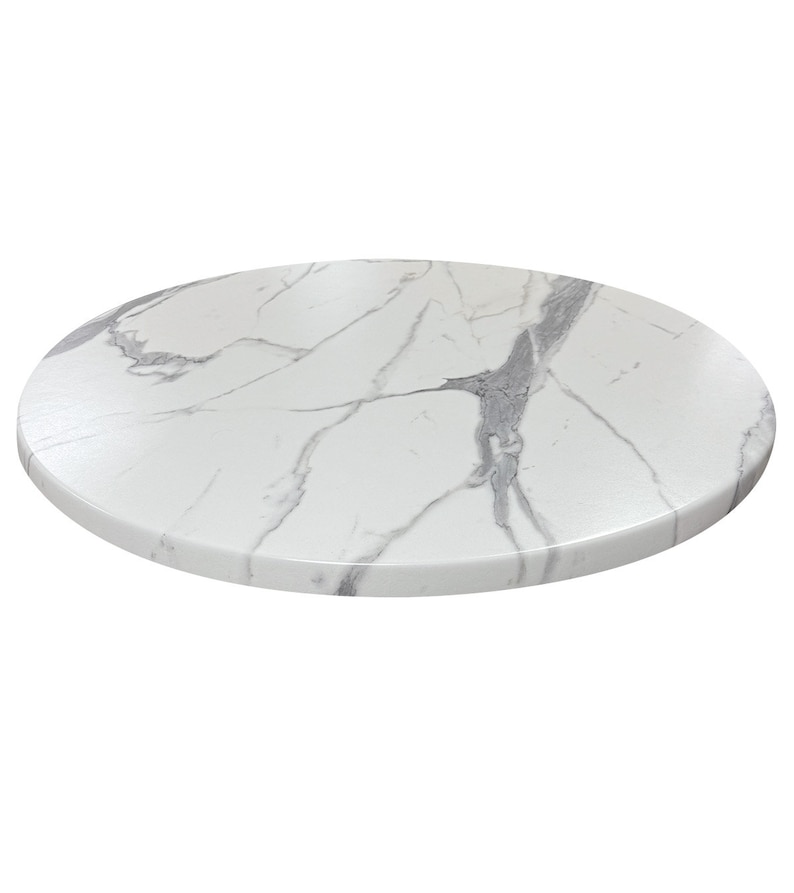 White Marble outdoor table top perfect for your patio, restaurant, brewery, or office.