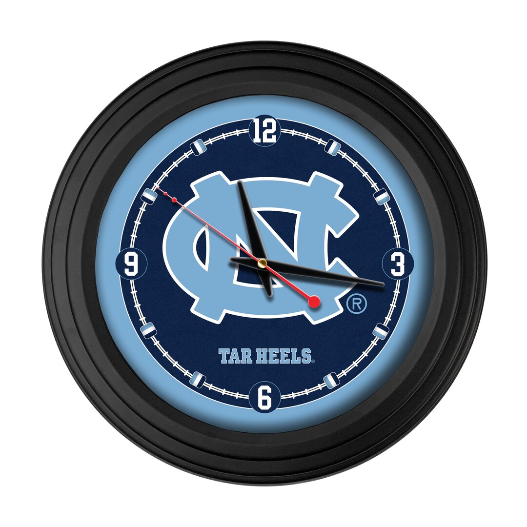 North Carolina 15” Wall Clock | UNC Tar Heels Logo Wall Decor - Etsy