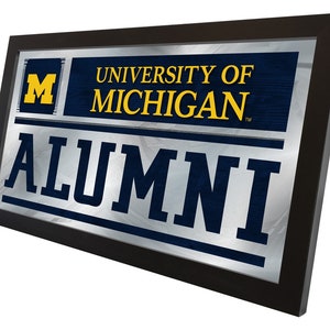 University of Michigan Alumni Wall Mirror | U of M Wolverines Wall Decor