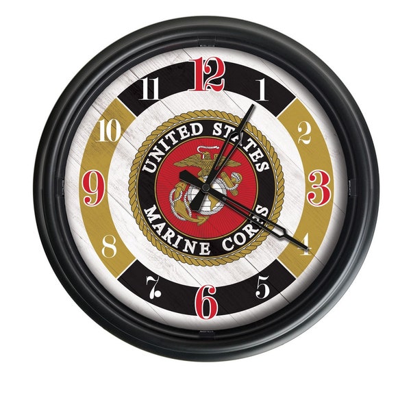 Marine Corps Clock Etsy