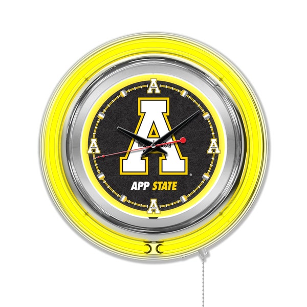 Appalachian State University Neon Clock | App State Mountaineers 15" Neon Clock