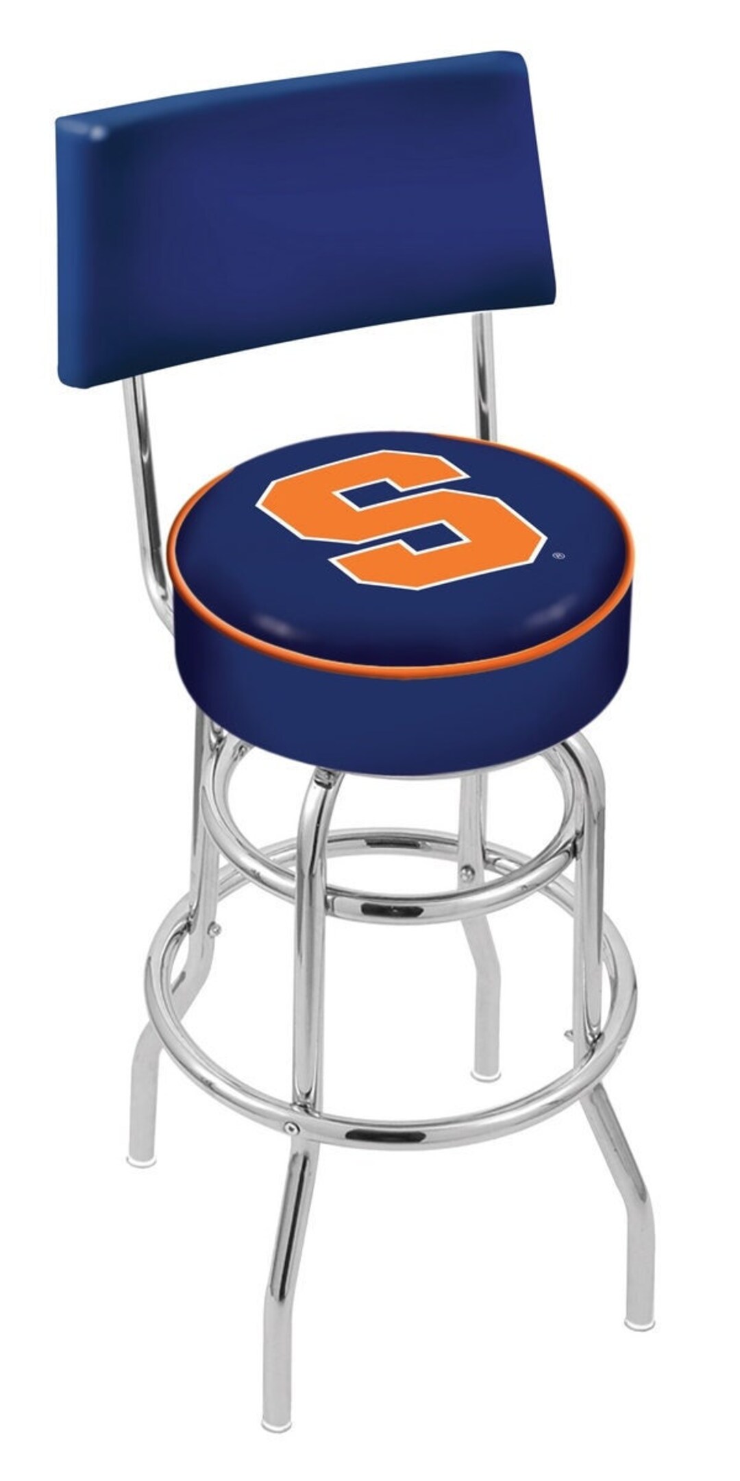 thumbnail image 2 of Florida Gators Double-Ring Bar Stool - 30 Inch Height With Chrome Finish & Official Team Logo 2 of 11