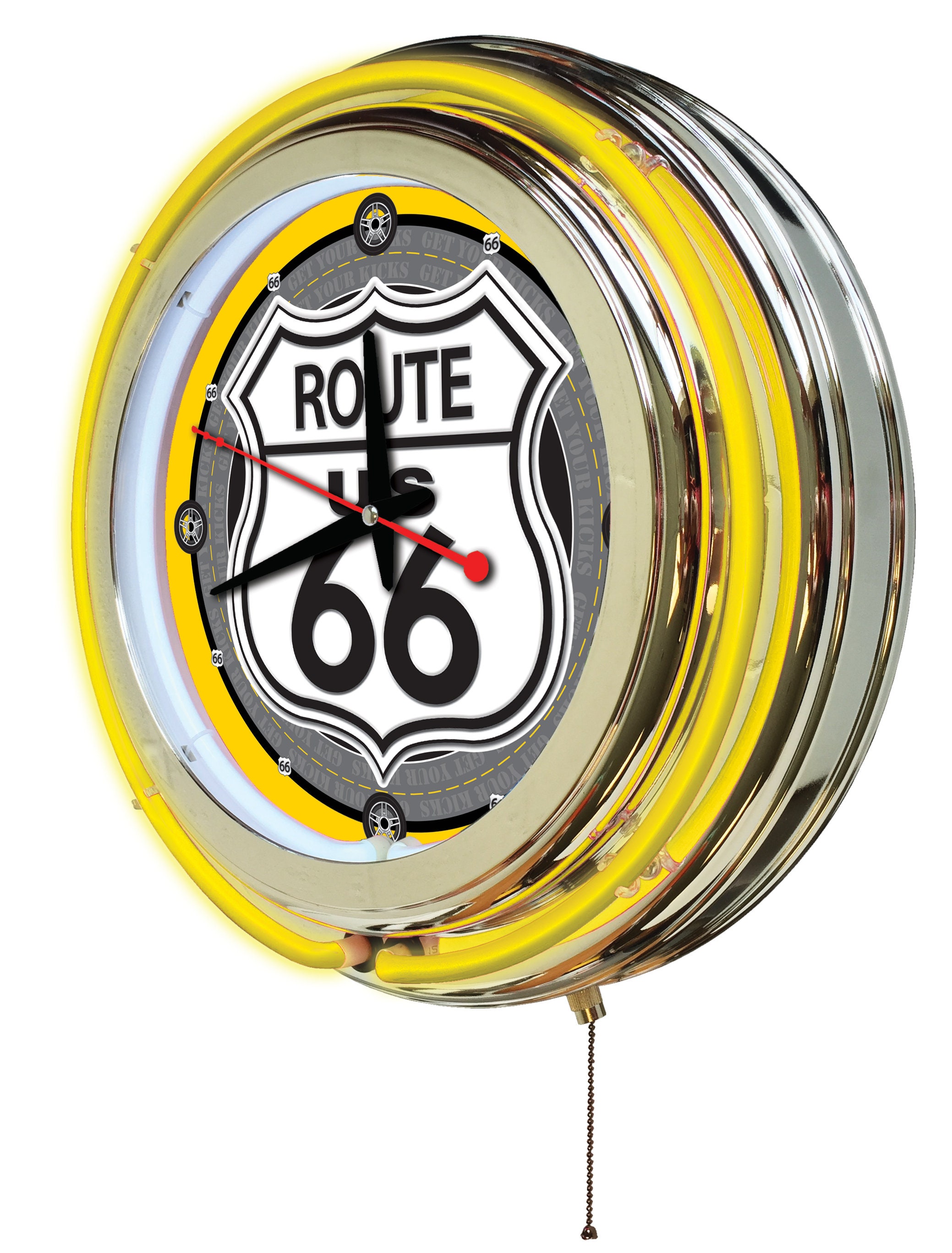 Route 66 Neon Clock | Highway Sign 15