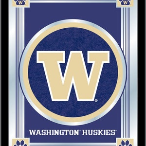 University of Washington Logo Wall Mirror | UW Huskies Decor