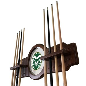 Colorado State Pool Table Cue Rack | CSU Rams Game Room Billiard Accessory