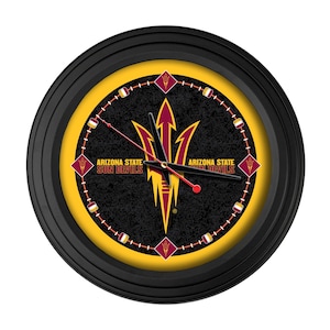 Arizona State Pitchfork 15” Wall Clock | ASU Sun Devils Logo Wall Decor