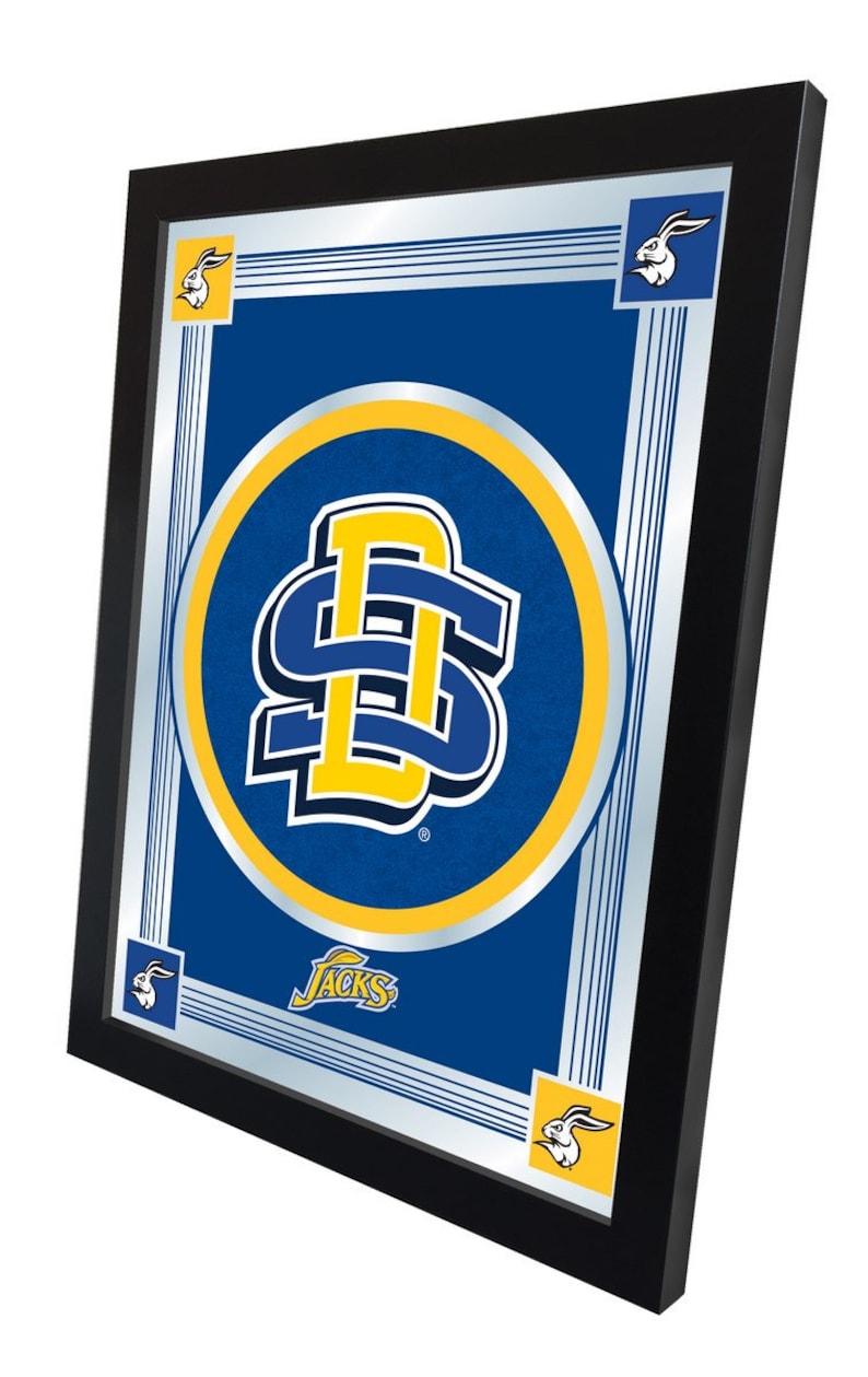 South Dakota State University Logo Wall Mirror SDSU Jackrabbits Decor