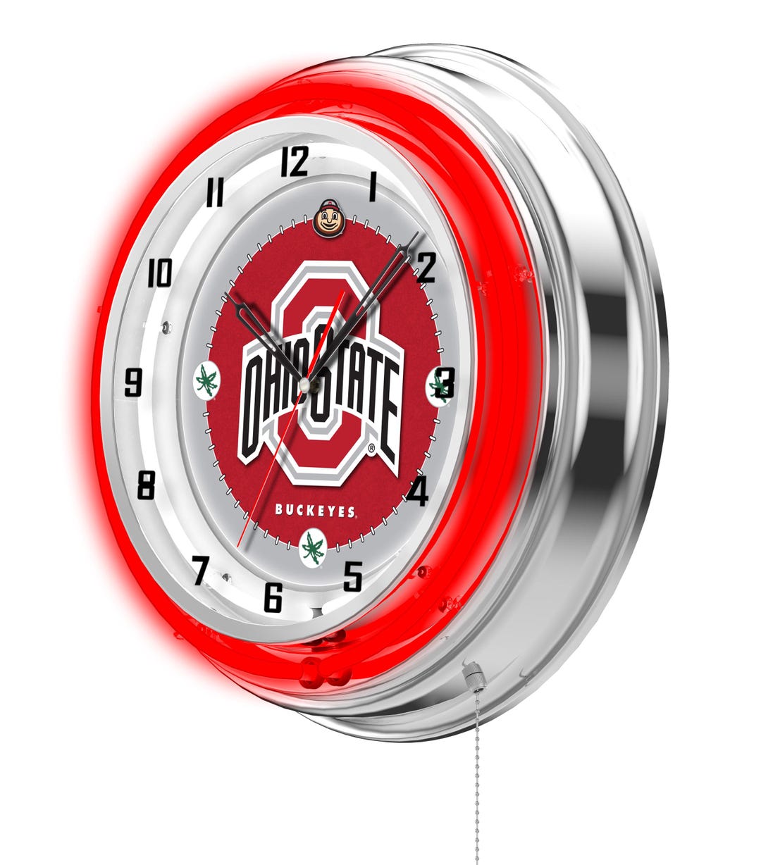 Ohio State 19” Double Neon Clock | OSU Buckeyes Logo Wall Decor - Etsy