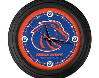 Boise State 15” Wall Clock | BSU Broncos Logo Wall Decor
