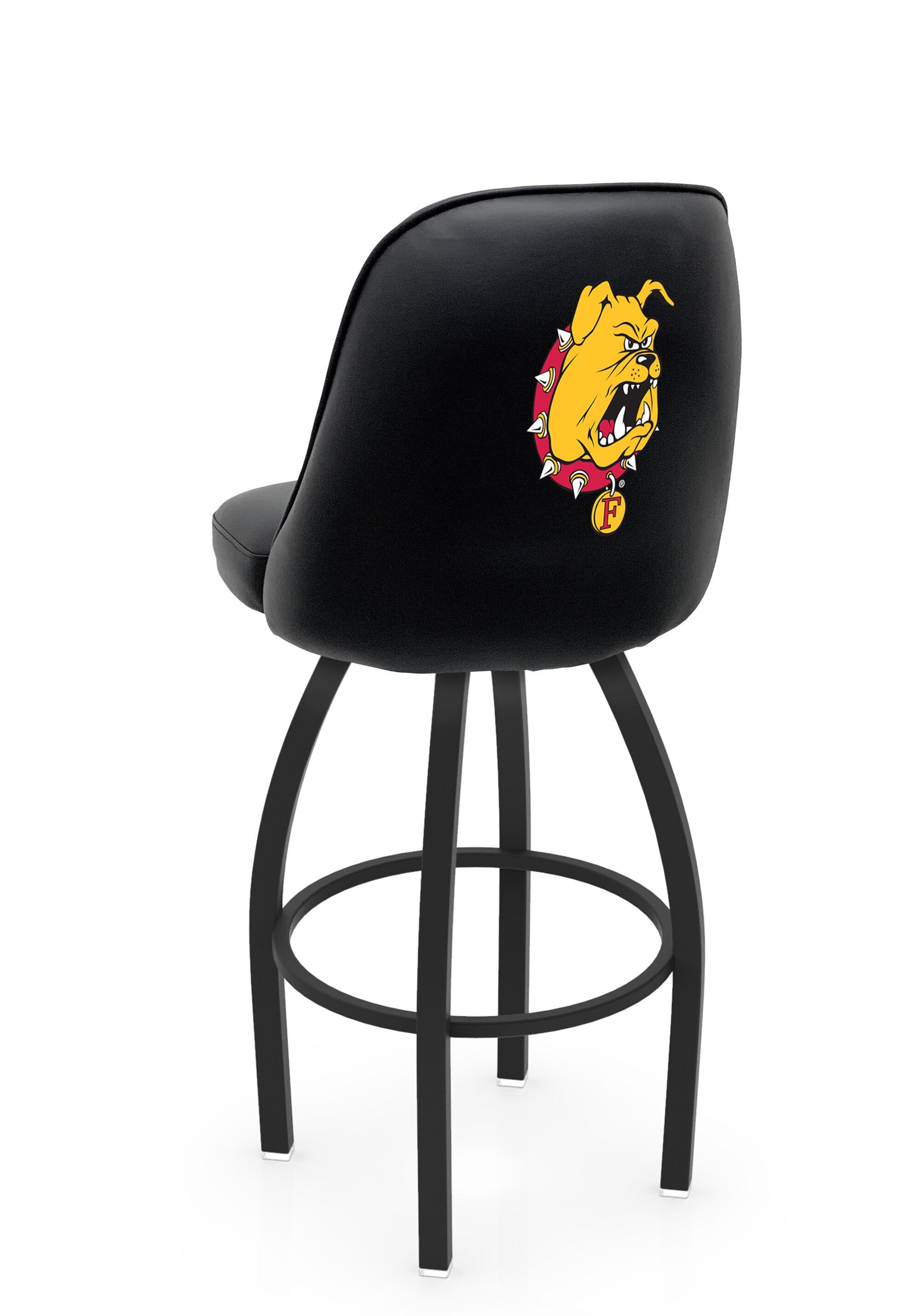 Buy Ferris State University Style Bucket Bar Stool Commercial Grade NCAA College Swivel Bar Stool Grizzly Logo Bar Stool Online in India Etsy