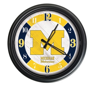 University of Michigan LED Wall Clock | U of M Wolverines Outdoor Clock