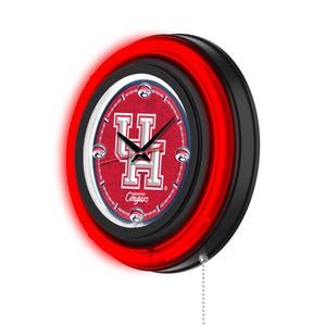 University of Houston Neon Clock | UH Cougars 15" Neon Clock | Sports Fanatics Gear