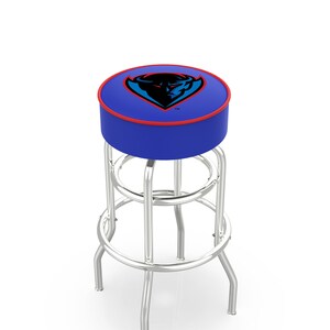 DePaul University Blue Devils Bar Stool | Double Ring Retro Counter Stool