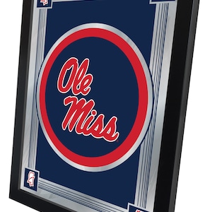 University of Mississippi Logo Wall Mirror | Ole Miss Logo Mirror Wall Decor