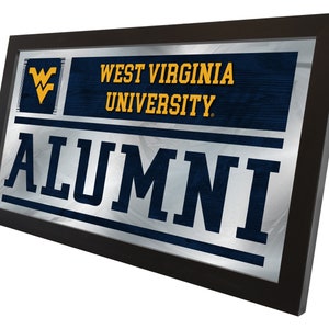West Virginia University Alumni Wall Mirror | WVU Mountaineers Wall Decor