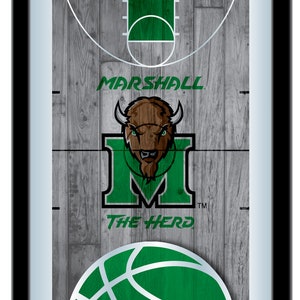 Marshall University Basketball Wall Mirror | MU Thundering Herd