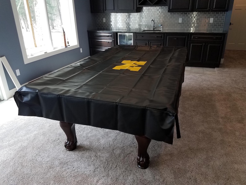 University of Michigan Billiard Table Cover